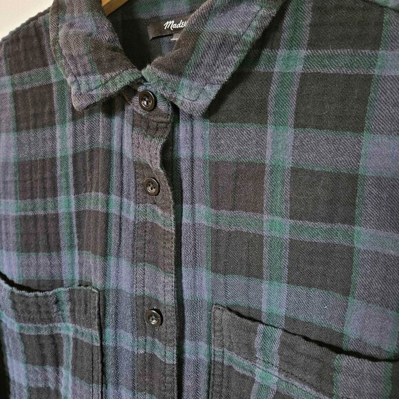 Madewell Plaid Button Down Shirt | Women's Size Small | 100% Cotton - Picture 1 of 5